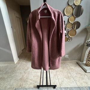 A New Day Pink Teddy Jacket Cozy Essential
